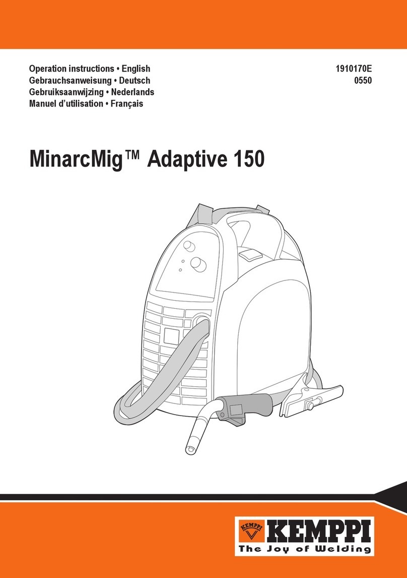Kemppi MinarcMig Adaptive 150 User manual
