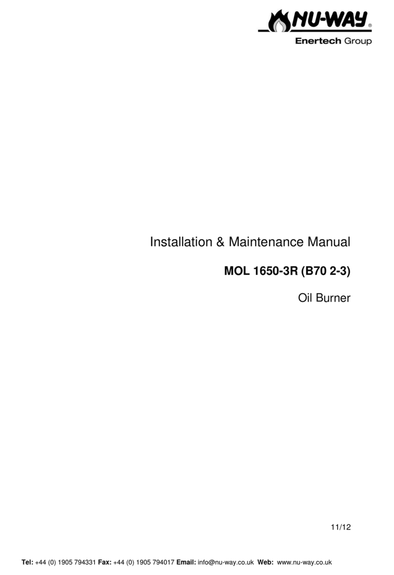 Nu-Way MOL 1650-3R B70 2-3 Installation & maintenance manual Nu-Way MOL 1650-3R B70 2-3 Installation & maintenance manual