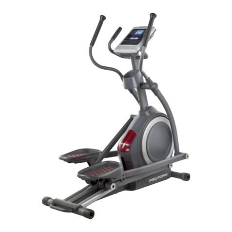 Pro-Form 590e Elliptical User manual