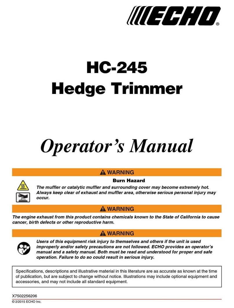 Echo HC-245 User manual