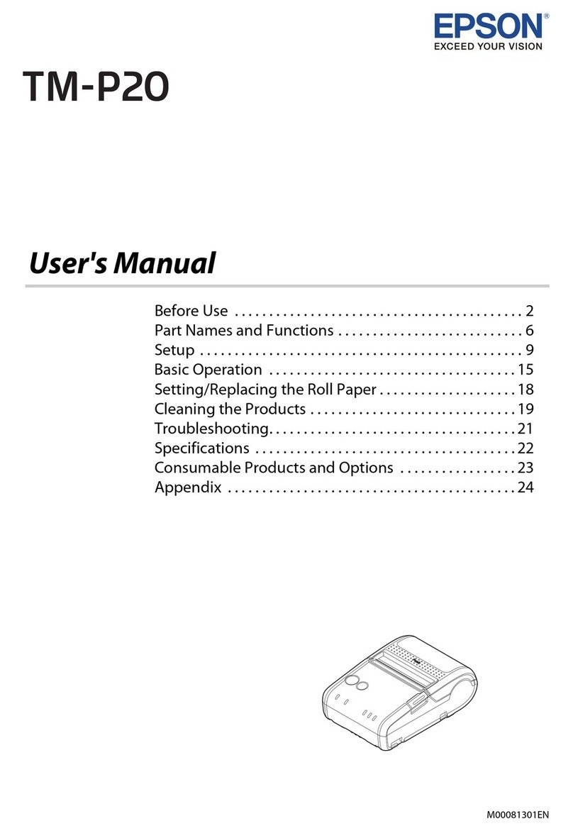 Epson TM-P20 User manual