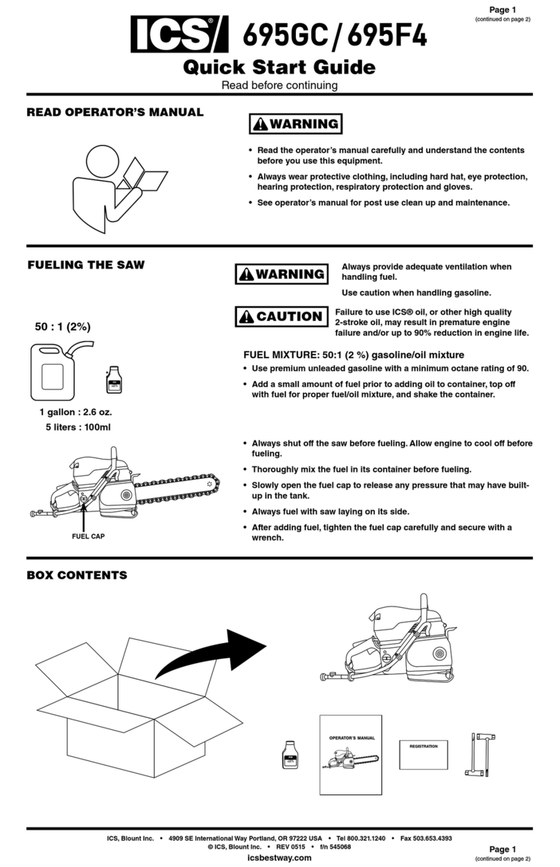 ICS 695GC User manual