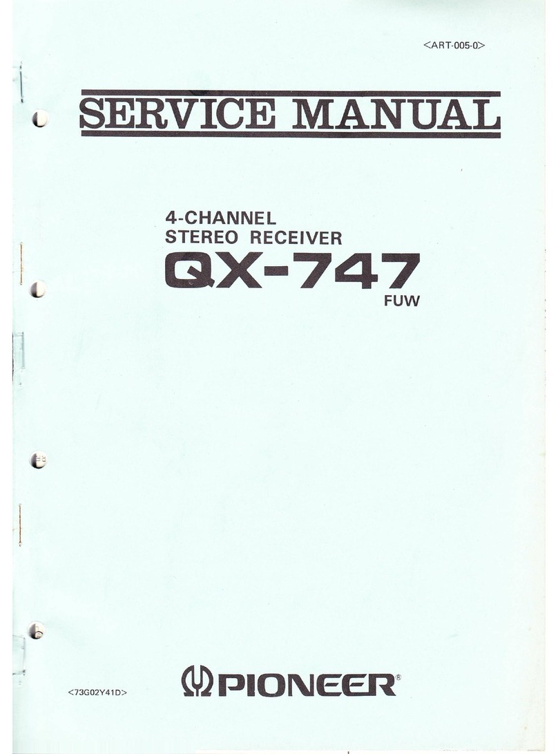 Pioneer QX-47 User manual Pioneer QX-47 User manual