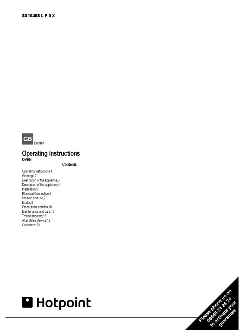 Hotpoint SX1046S L P 0 X User manual