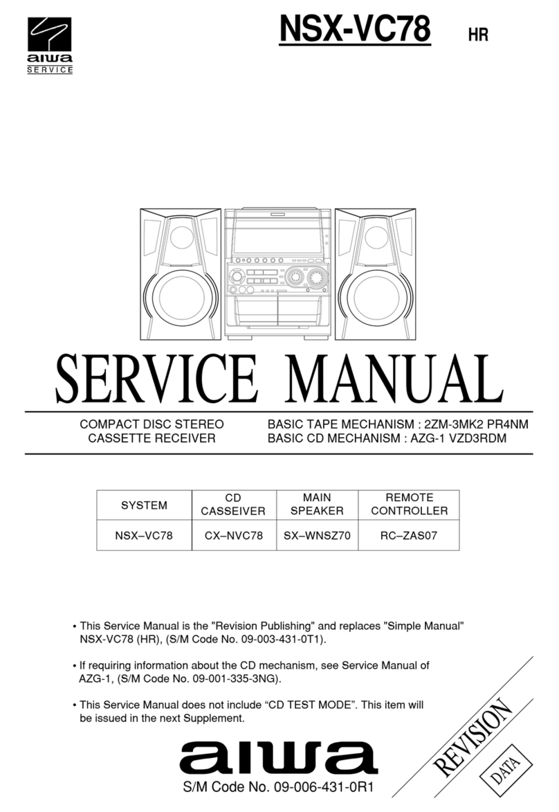 Aiwa NSX-VC78 User manual