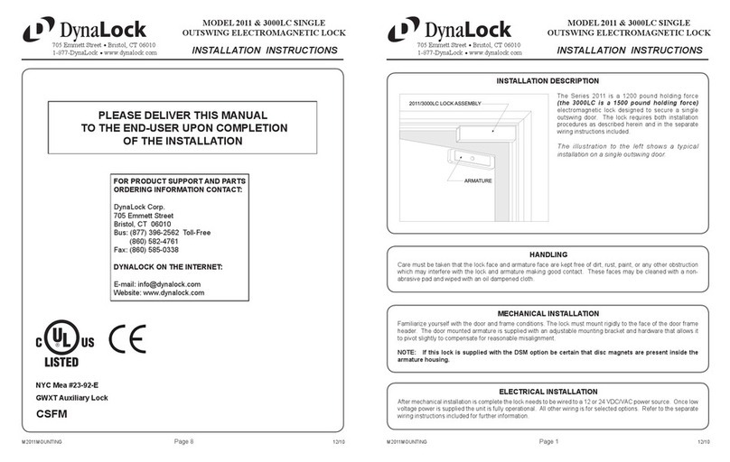 DynaLock 3000LC Series User manual
