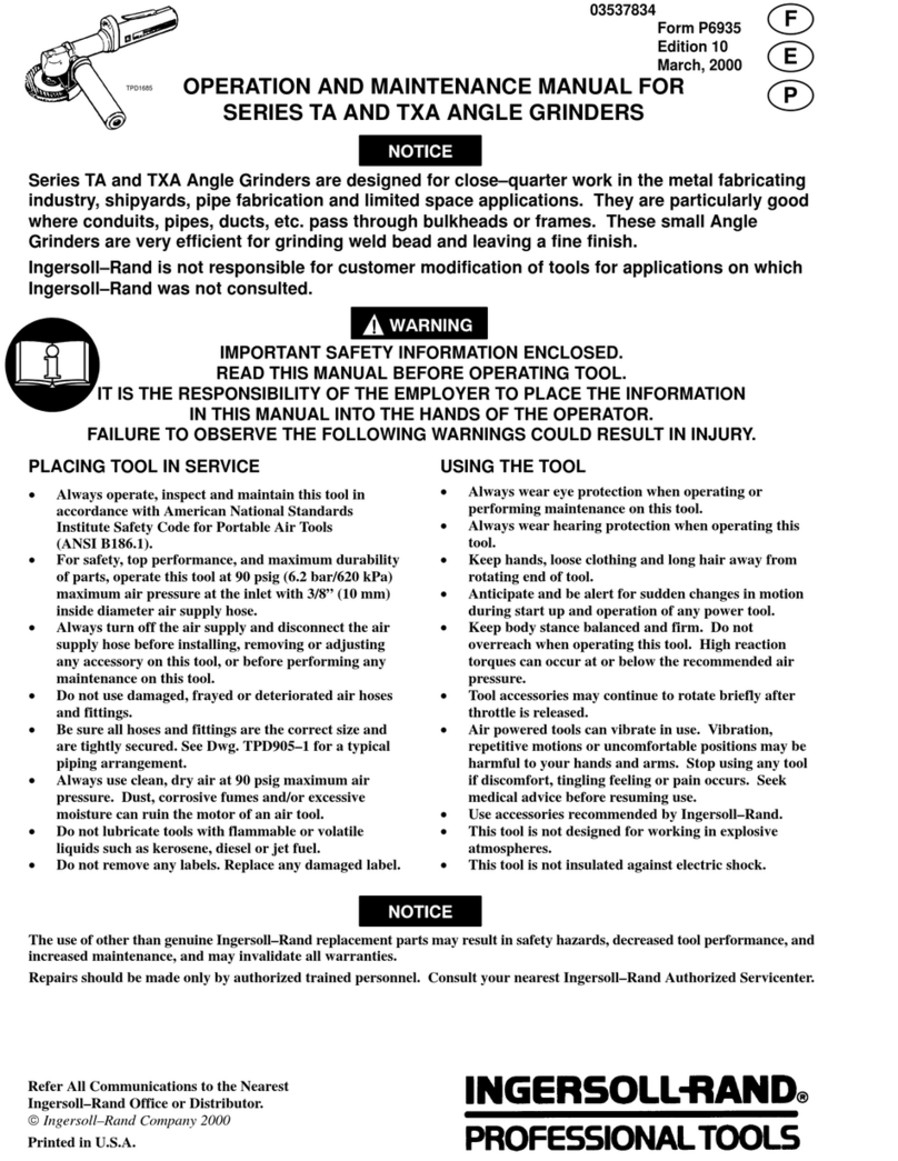 Ingersoll-Rand TA Series User manual