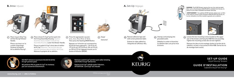 Keurig B150P Setup guide
