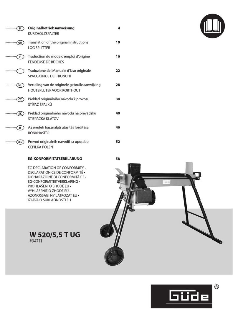 Gude W 520/5 User manual
