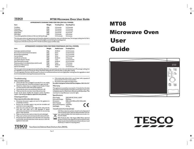 Tesco MT08 User manual