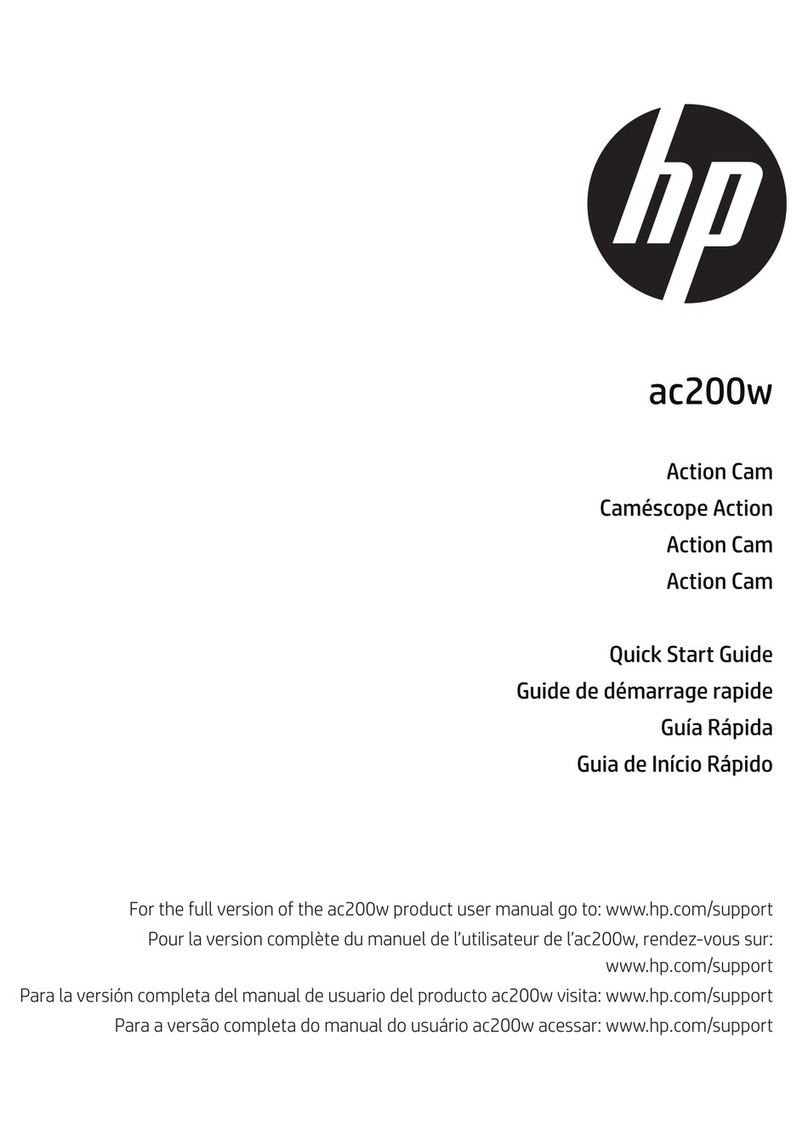 HP Action Cam ac200w quick start guide