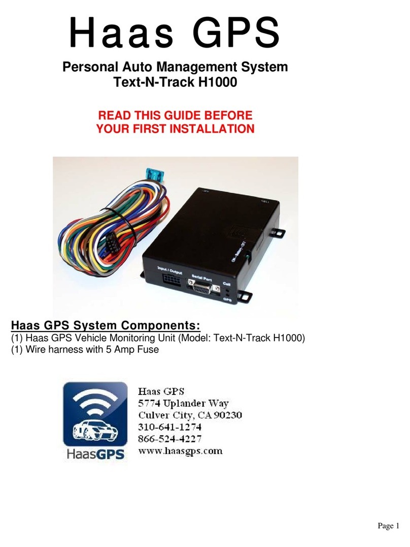 Haas GPS Text-N-Track H1000 installation guide