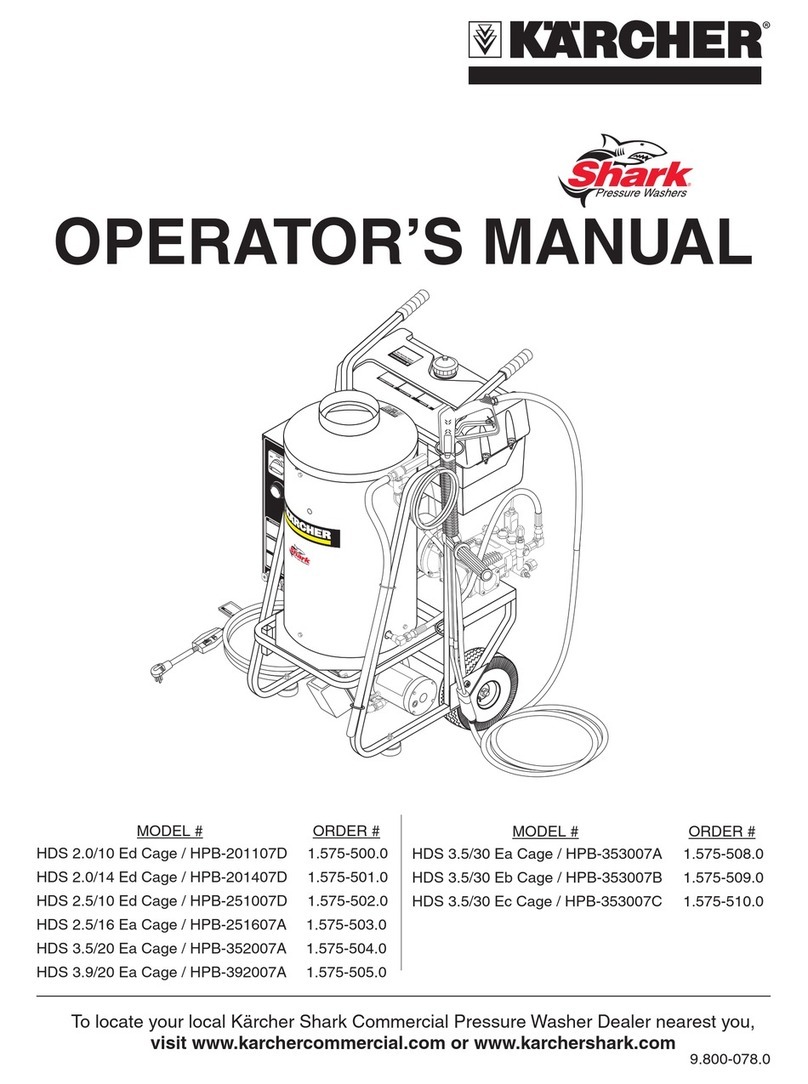 Karcher Shark HDS 2.0/10 Ed Cage Operator's manual