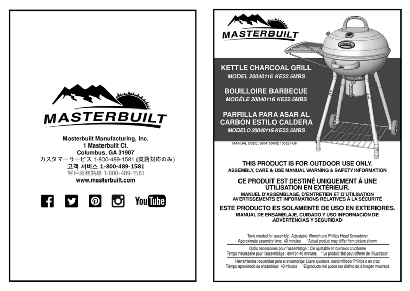Masterbuilt 20040116 KE22.5MBS Guide