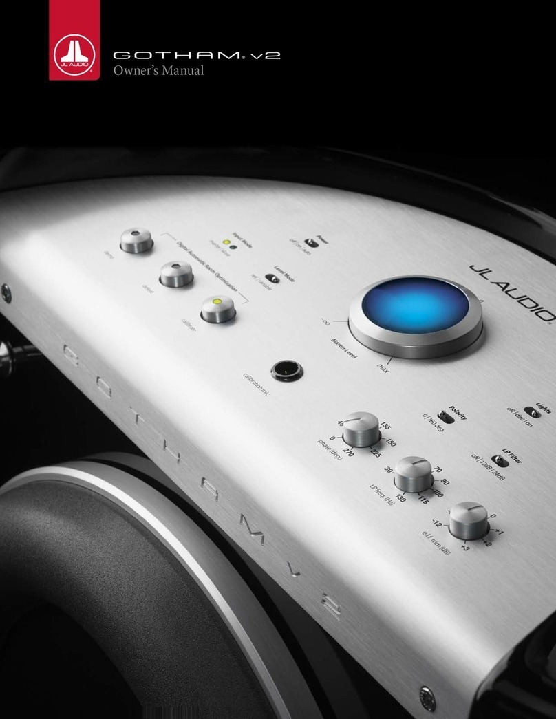 JL Audio gotham v2 owner's manual