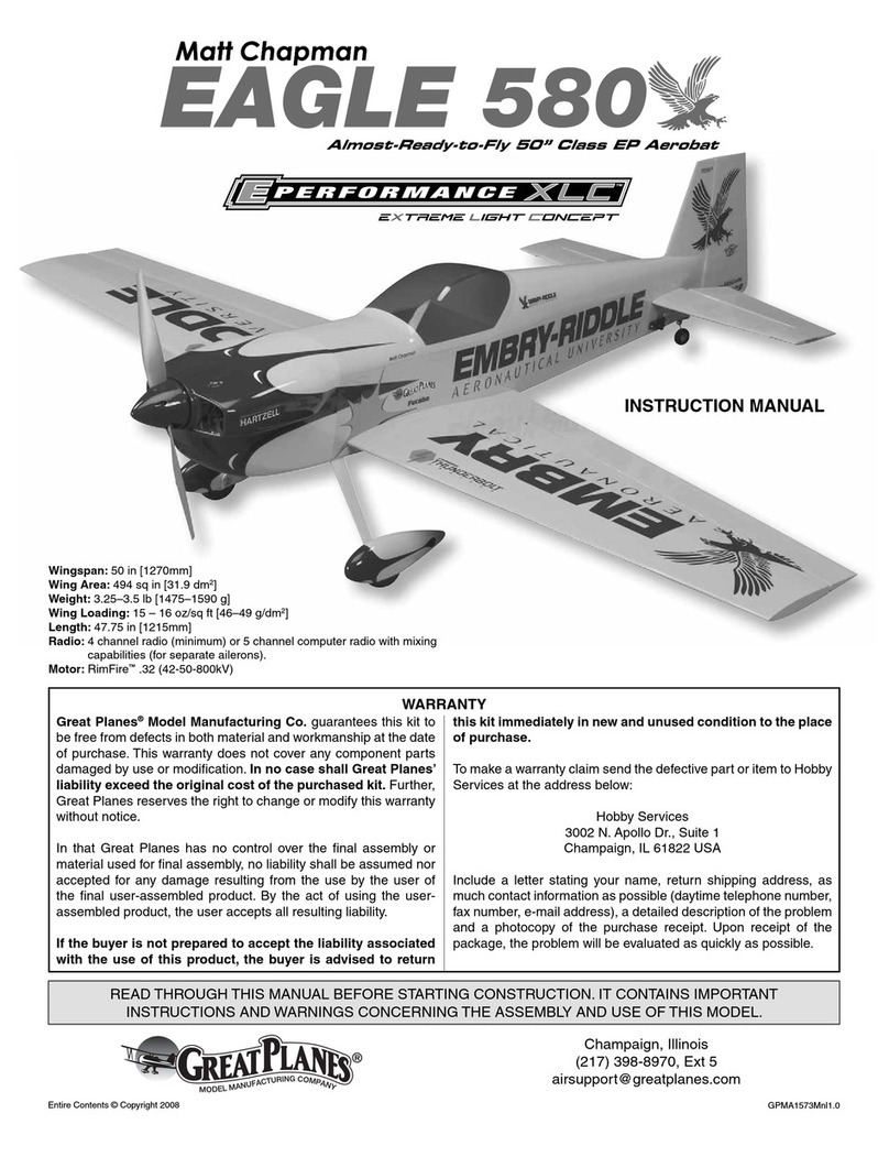 GREAT PLANES matt chapman eagle 580 User manual