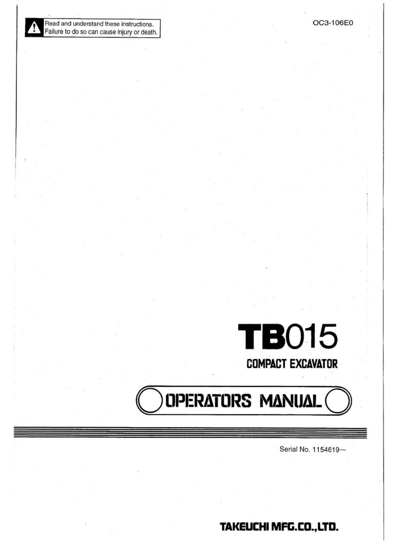 Takeuchi TB015 User manual