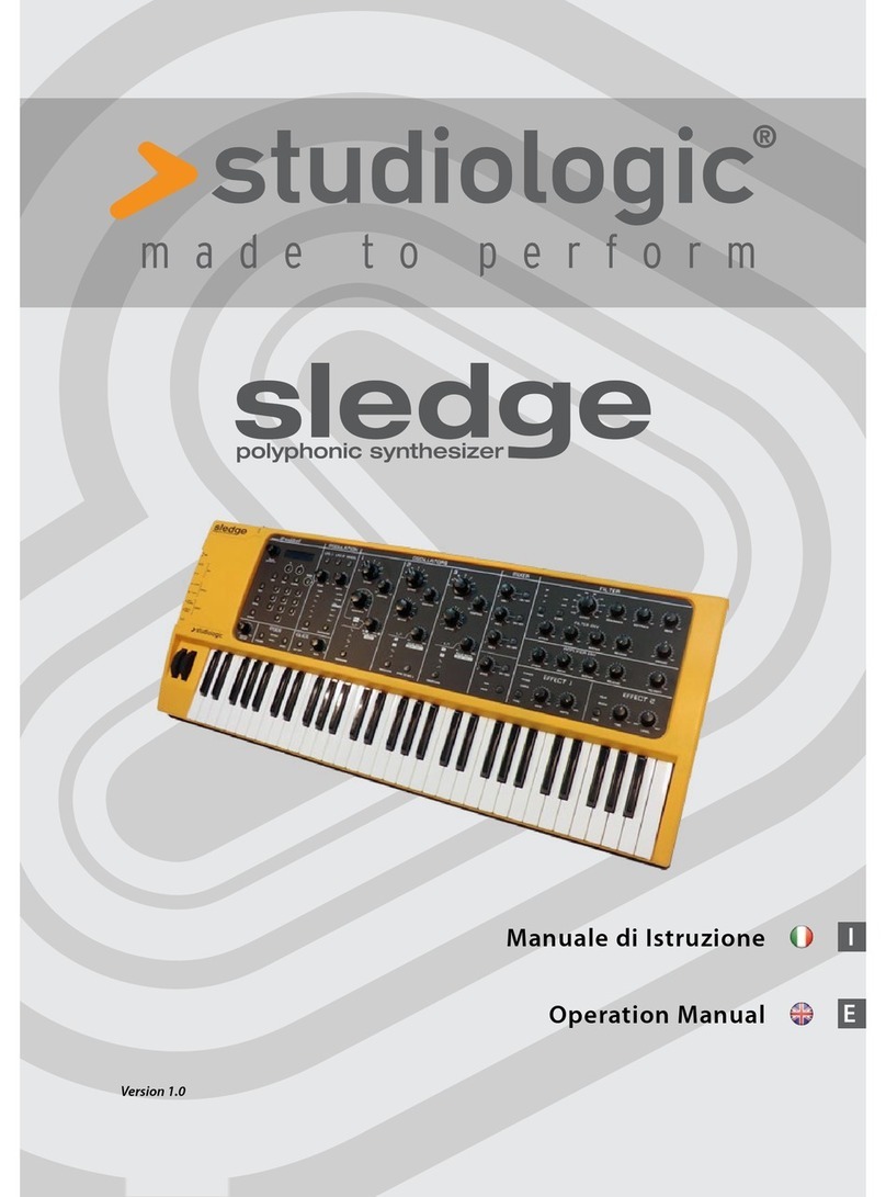 Studio Logic sledge User manual