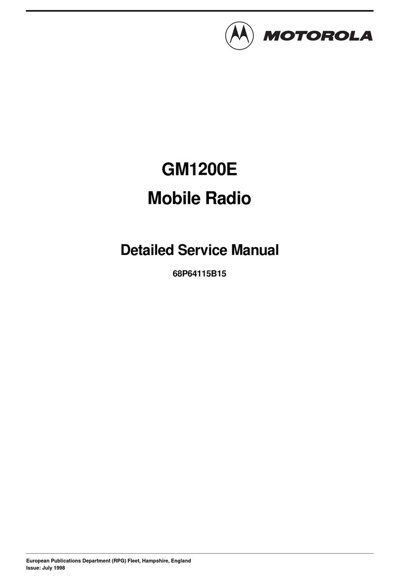 Motorola GM1200E User manual