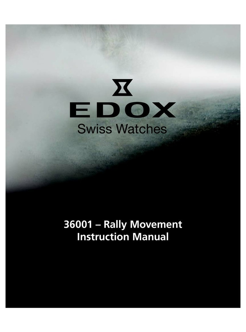 Edox 36001 – Rally Movement operating instructions