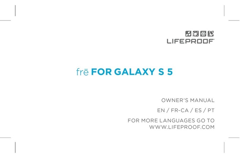 LifeProof fre for Galaxy S5 owner's manual