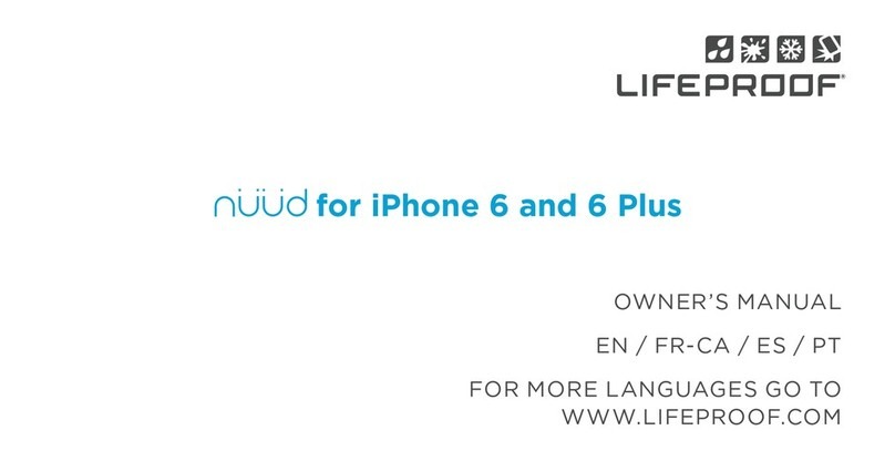 LifeProof nuud for Iphone 6 User manual