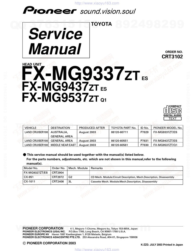 Pioneer FX-MG9337ZT User manual