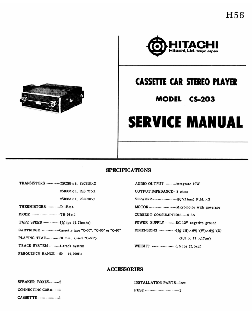 Hitachi CS-203 Service manual