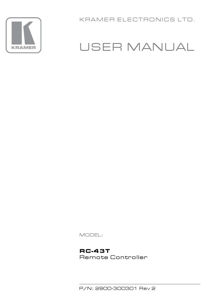 Kramer RC-43T User manual