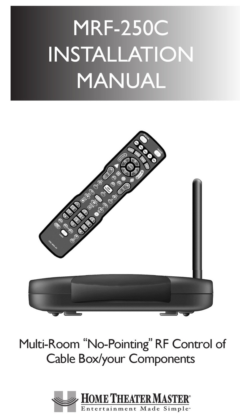 Home Theater Master MRf-250C installation manual