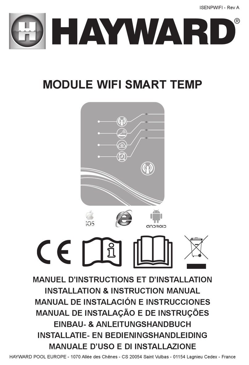 Hayward MODULE WIFI SMART TEMP Installation instructions manual