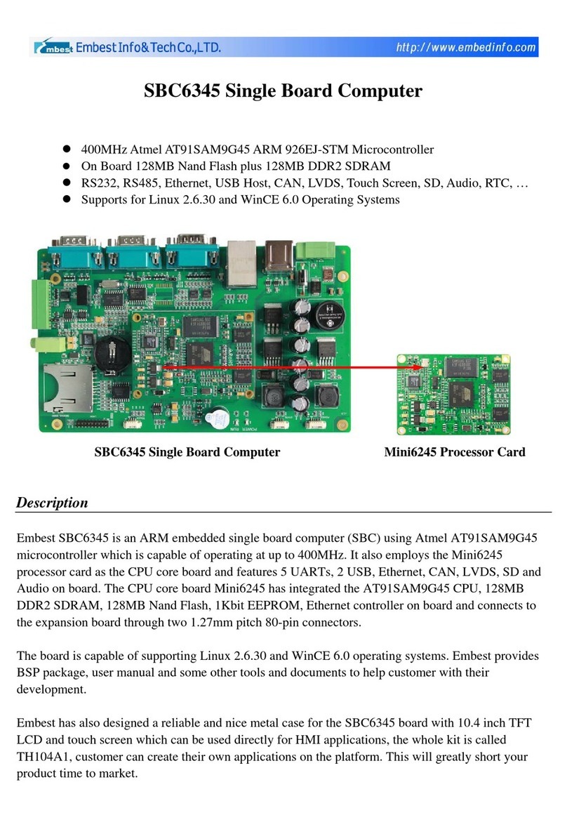 Embest SBC6345 User manual Embest SBC6345 User manual