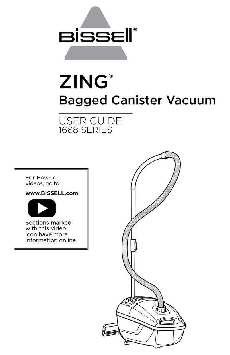 Bissell ZING 1668 SERIES user guide