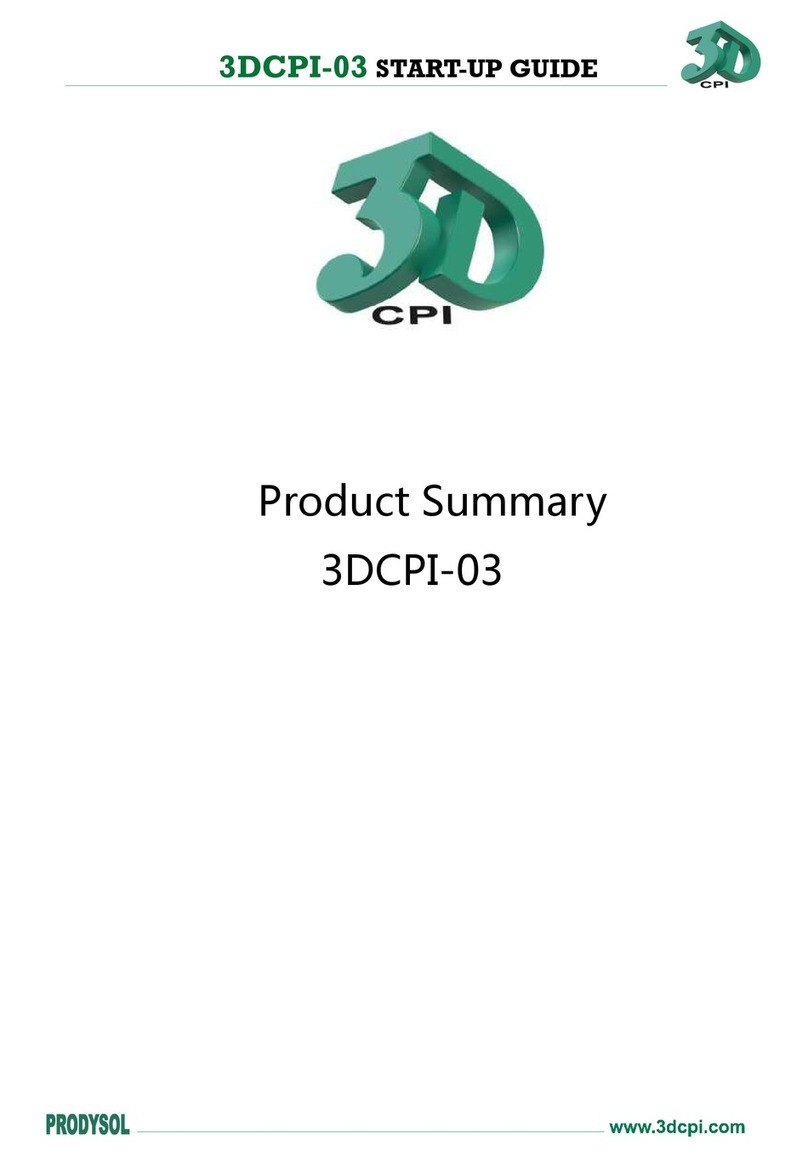 3DCPI 3DCPI-03 Startup guide
