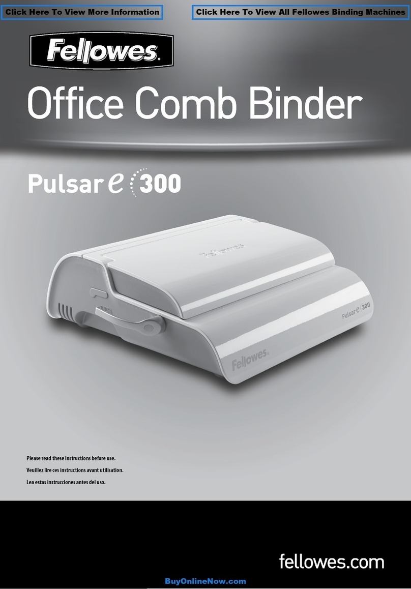 Fellowes Pulsare 300 instruction manual