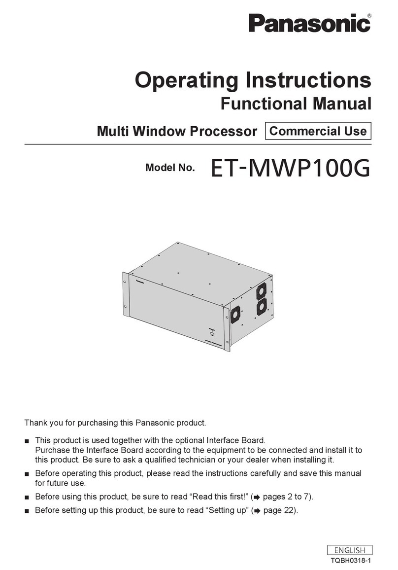Panasonic ET-MWP100G User manual