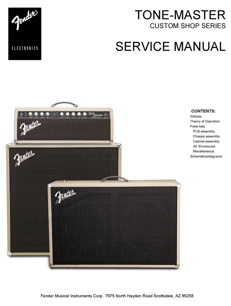 Fender TONE-MASTER Service manual
