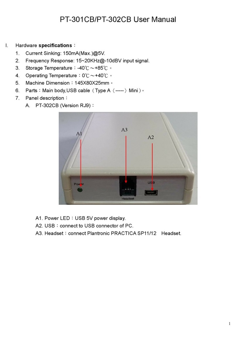 Portech PT-301CB user manual