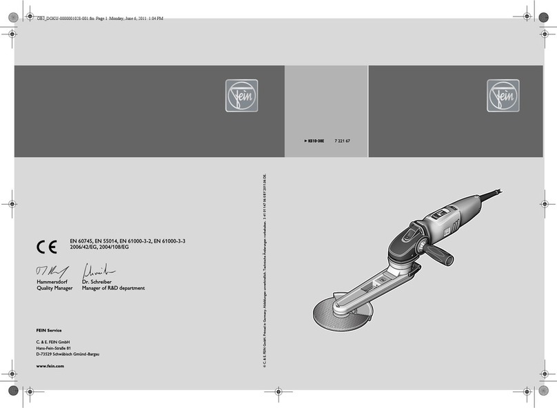 Fein KS10-38E User manual