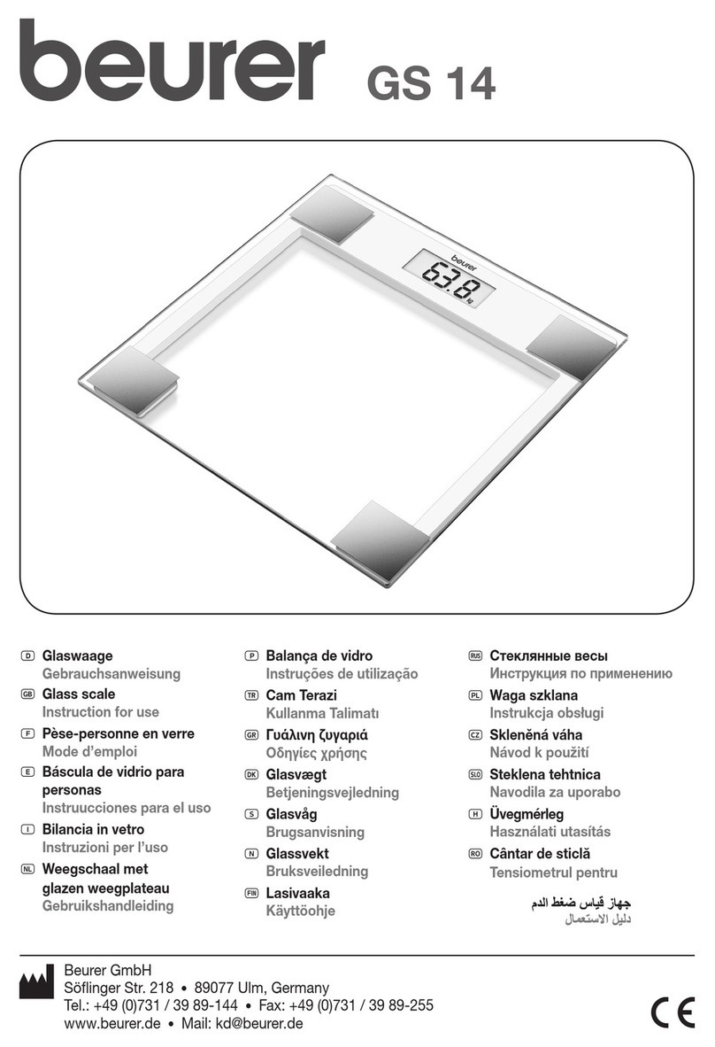 Beurer GS 14 User manual