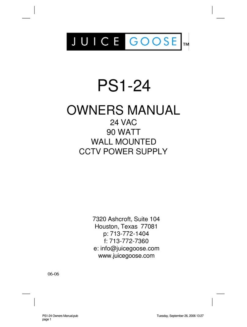 JuiceGoose PS1-24 owner's manual