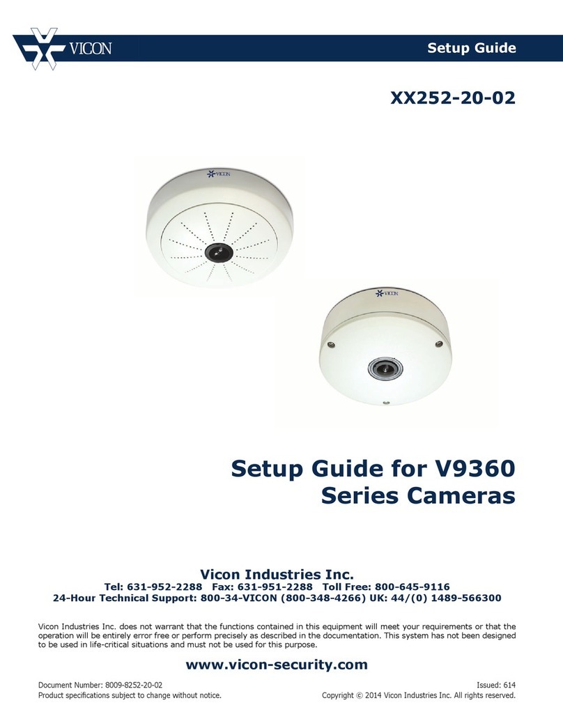 Vicon V9360 User manual Vicon V9360 User manual