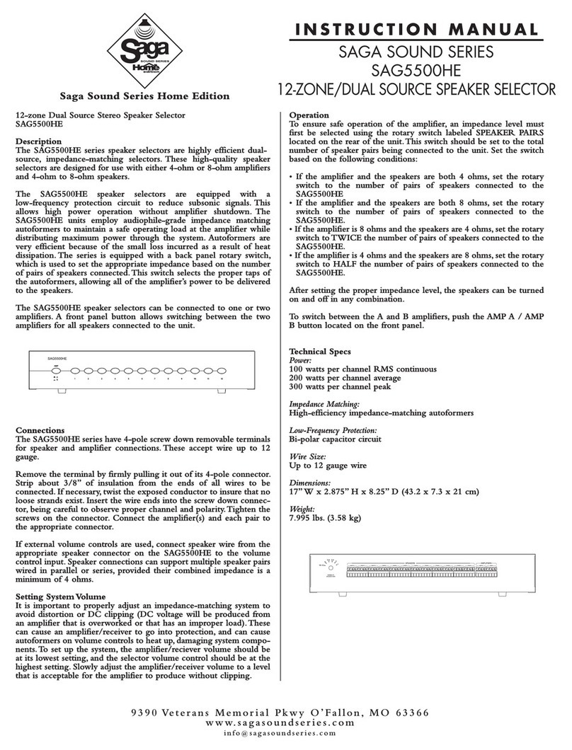 Saga SAG5500HE instruction manual