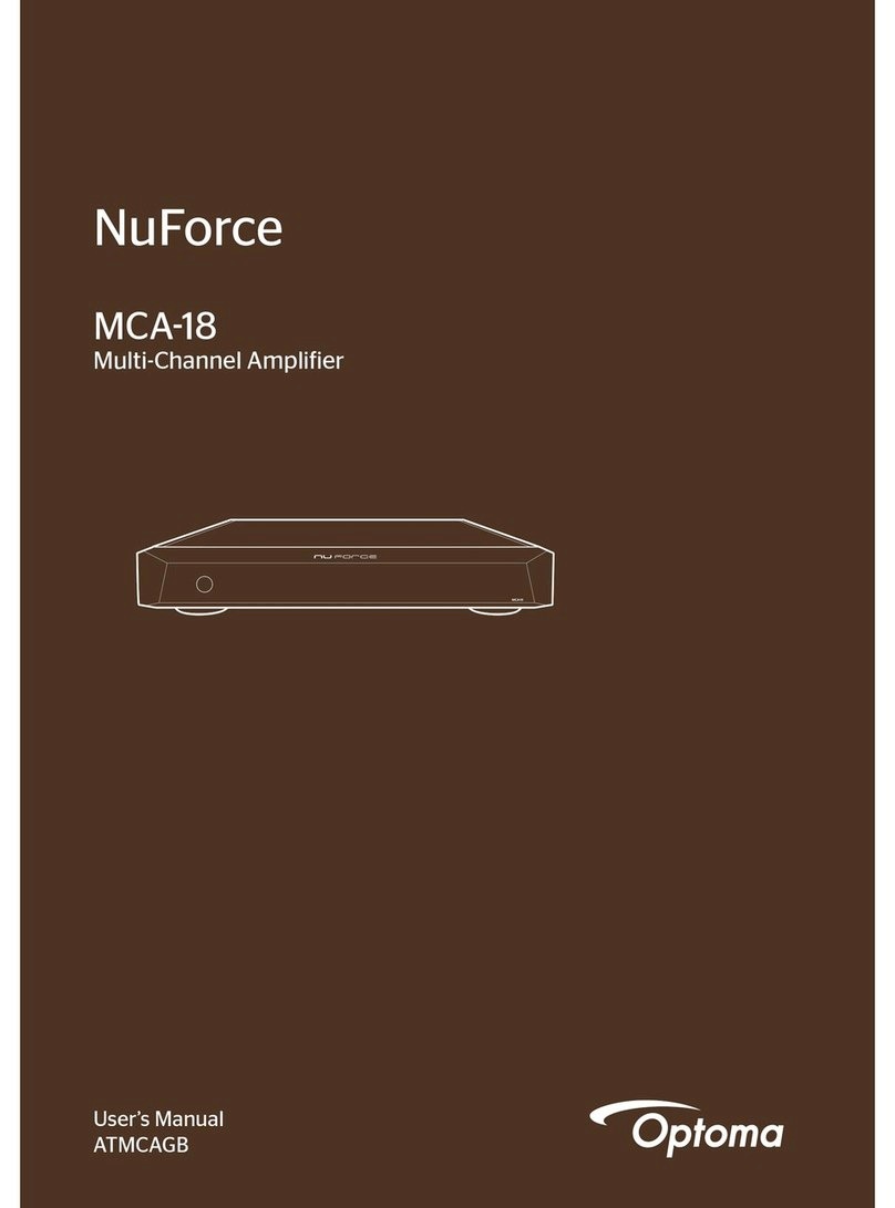 Optoma NuForce MCA-18 user manual
