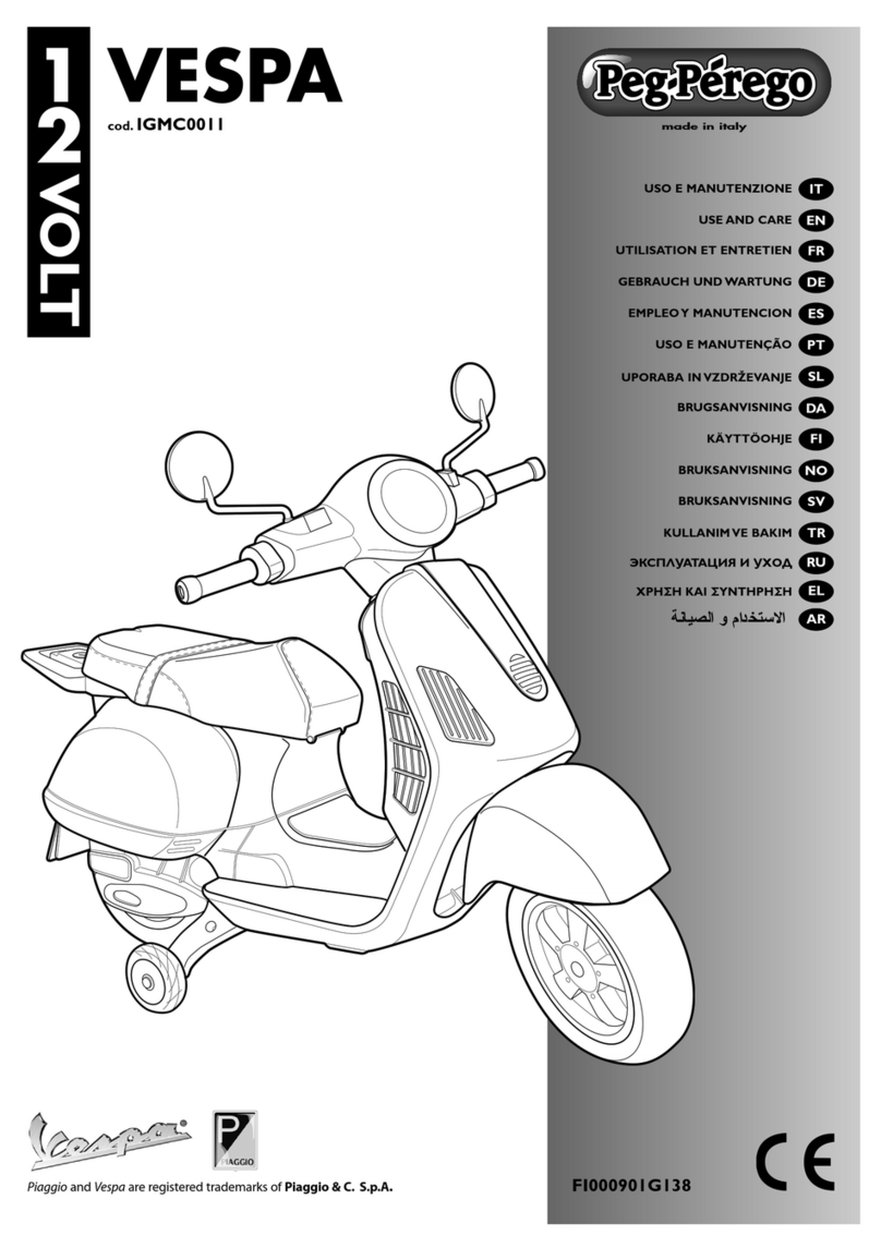 Peg-Perego VespaIGMC0011 Installation instructions Peg-Perego VespaIGMC0011 Installation instructions