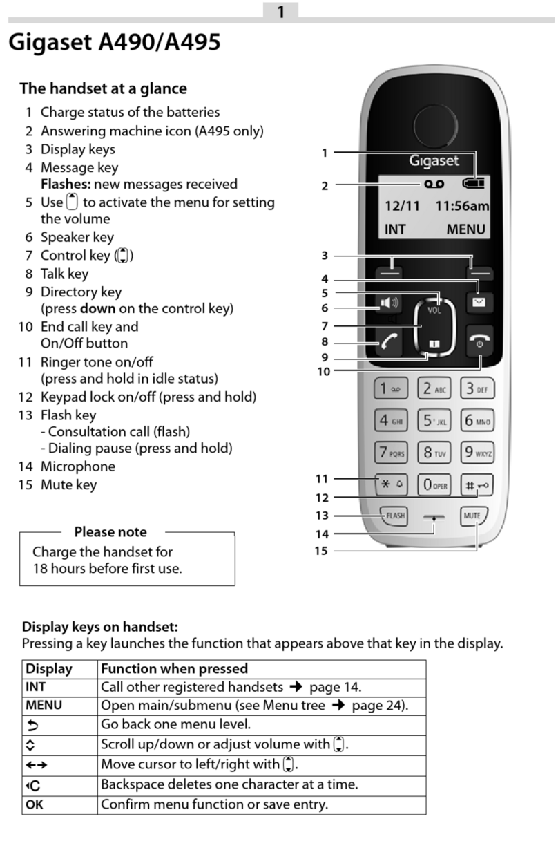 Gigaset A390 instruction manual