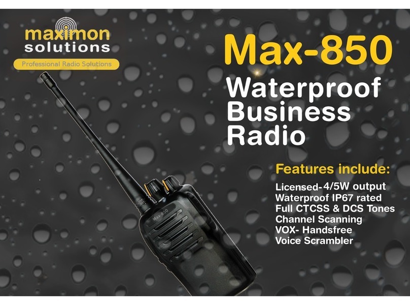 Maximon MAX-850 user manual