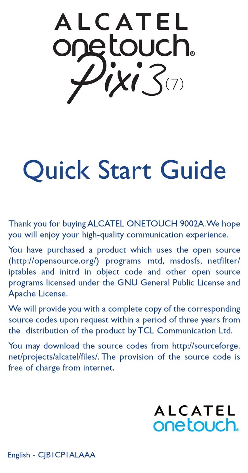 Alcatel Onetouch Pixi3 7 User manual Alcatel Onetouch Pixi3 7 User manual