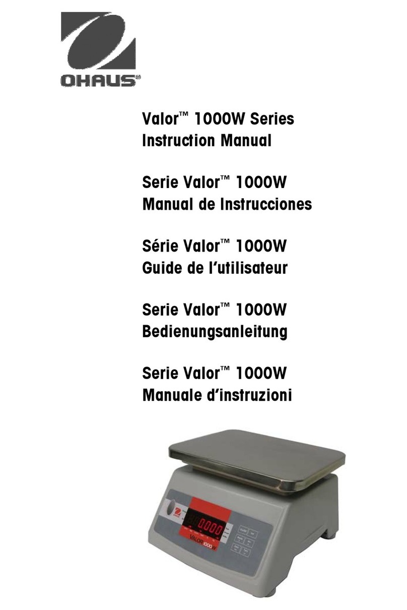 OHAUS Valor V11PW3 instruction manual