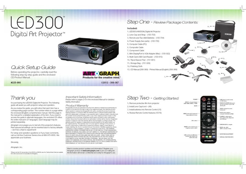 artograph LED300 User manual
